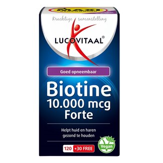 Lucovitaal Lucovitaal Biotine forte 150 Comprimidos para chupar