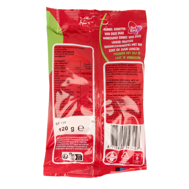 Red Band Winegums duo dulce y ácido 120 g