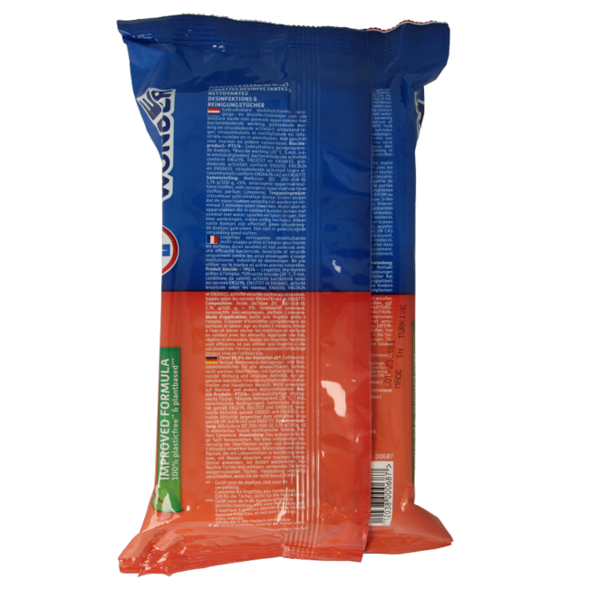 Blue Wonder Lingettes désinfectantes et nettoyantes 72 pièces