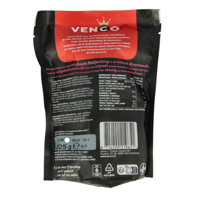Venco Katjesdrop 225 g