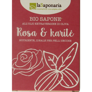La Saponaria Savon bio rose et beurre de karité La Saponaria 100 g