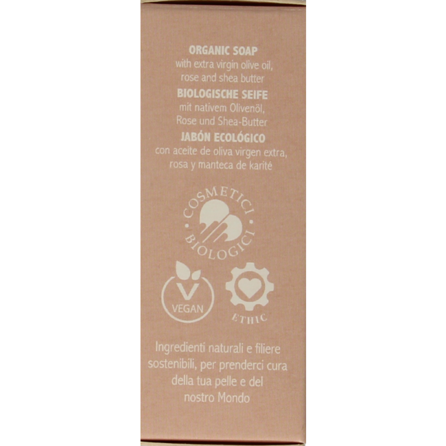 La Saponaria Rose & Shea Butter Organic Soap 100 Gram