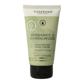 Tisserand Crème pour les mains Tisserand bergamote et bois de santal 75 ml