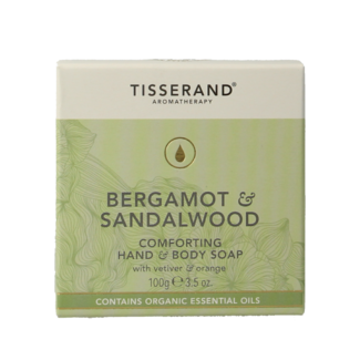 Tisserand Tisserand Bergamot & Sandalwood Soap 100 Gram