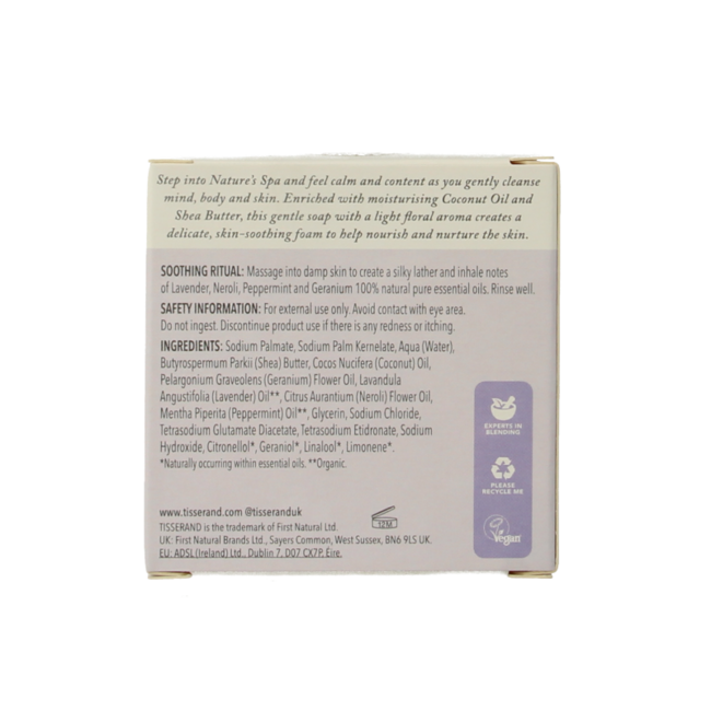 Savon Tisserand lavande & néroli 100 g