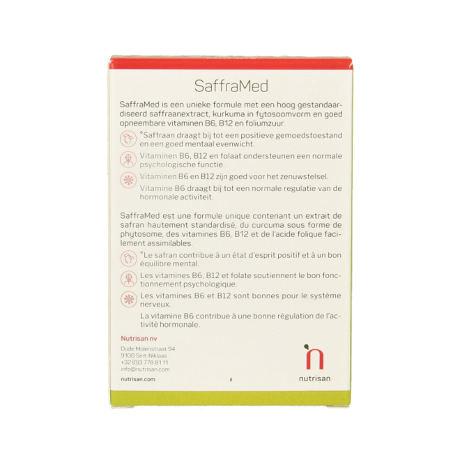 Nutrisan Safframed 60 Vegetarische Kapseln