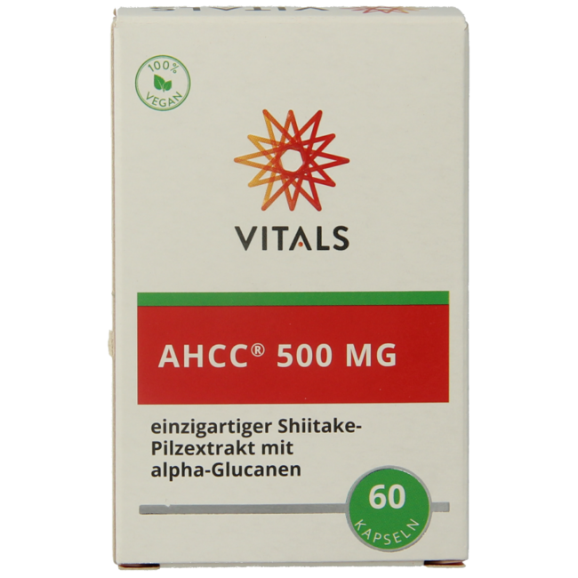 Vitals AHCC 500mg 60 Capsule