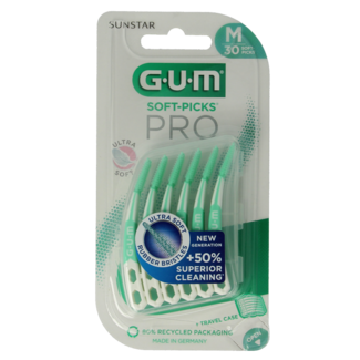 GUM Soft Picks Advanced Pro Medium, 30 Stück