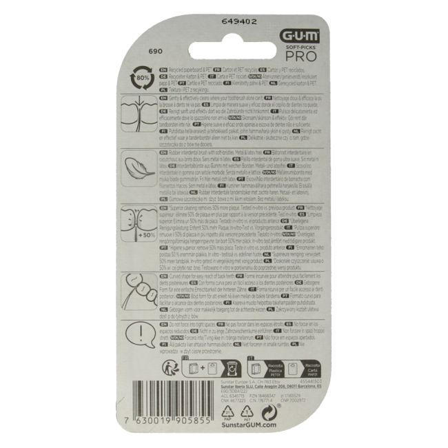 GUM Soft-Picks Advanced Pro Medium - 30 bâtonnets