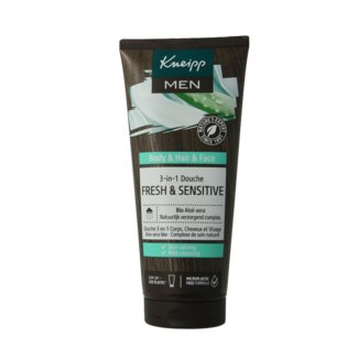 Kneipp Kneipp Men shower 3 in 1 fresh & sensitive 200 Millilitres