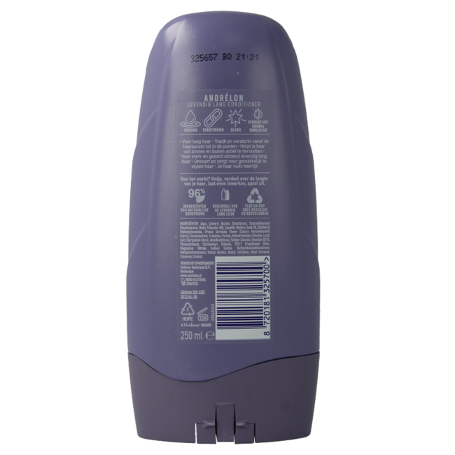 Balsamo Andrelon Capelli Lunghi Vivaci 250 Millilitri