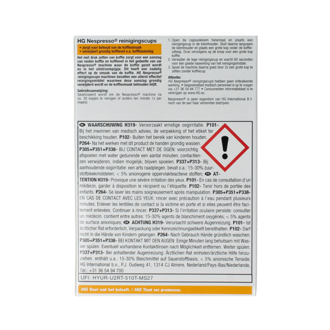 Capsule detergenti per macchina Nespresso (6 Pezzi)