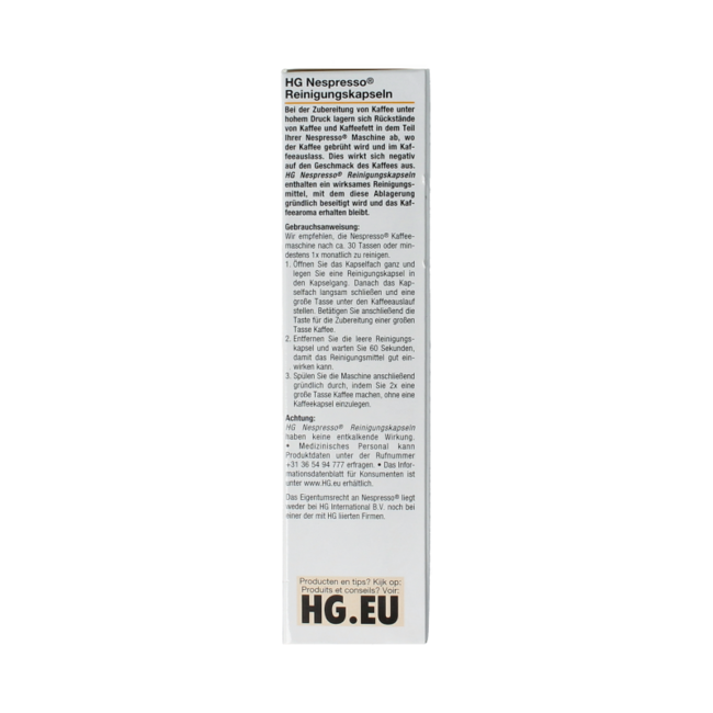 Reinigungskapseln für Nespresso-Maschinen, 6 Stück