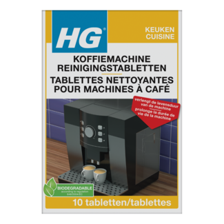 HG Tabletas de limpieza para cafetera, 10 unidades
