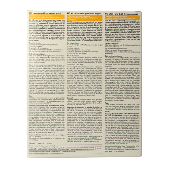 HG Kit renovación para hornos y barbacoas 600 ml