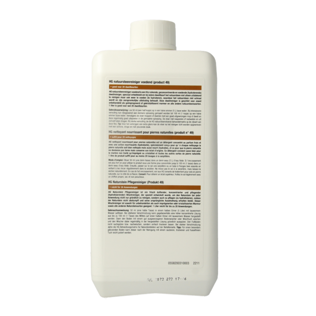 HG Nettoyant nourrissant pour pierres naturelles 1 litre
