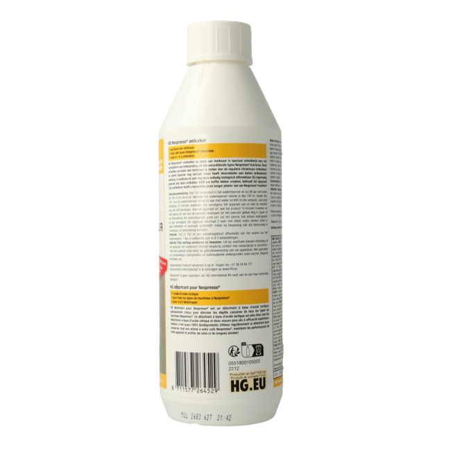 HG Nespresso descaler 500 Millilitres