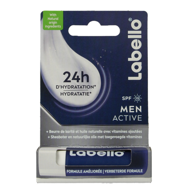 Labello Men Active Blister LSF15 4,8 Gramm