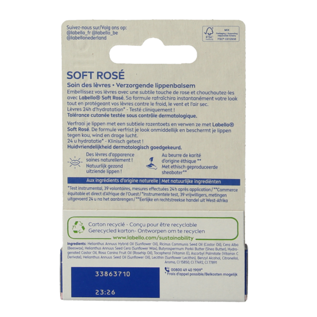 Soft rose blister 4,8 gramos