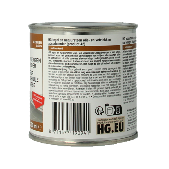HG absorbeur de taches d'huile et de graisse 250 ml