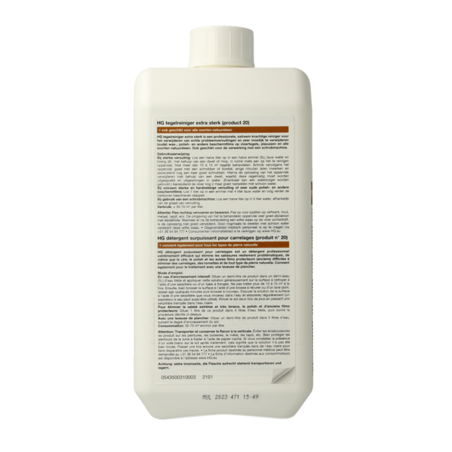 HG Limpiador de azulejos extra fuerte 1 Litro