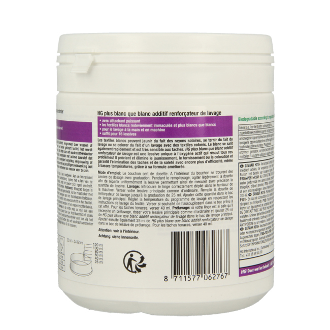 Amplificateur de lessive Plus Blanc que Blanc 400 Grammes