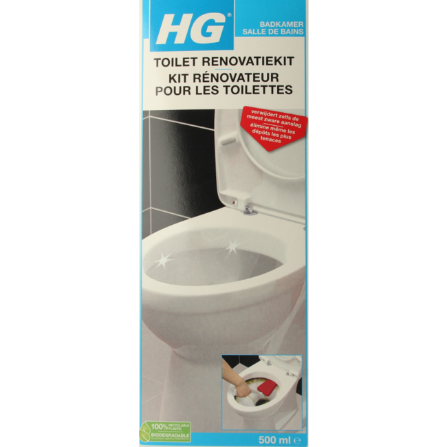 HG Kit de renovación para inodoros 500 ml