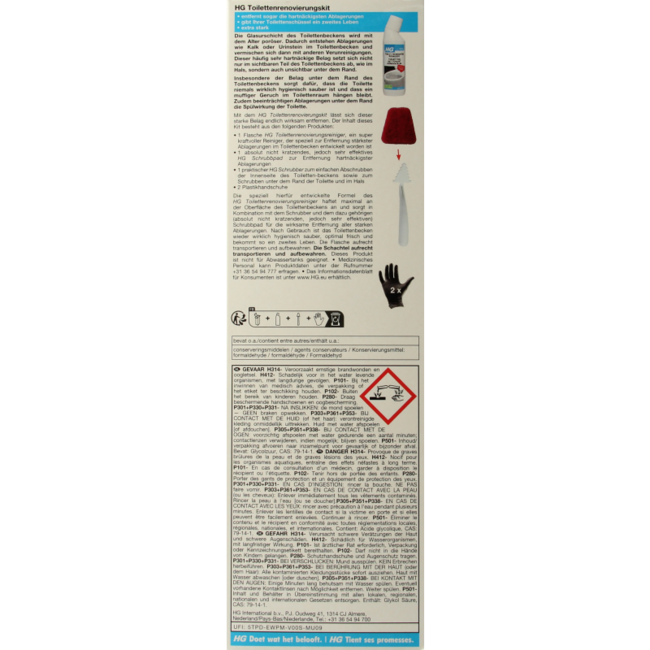 HG Kit de rénovation pour toilettes 500 ml