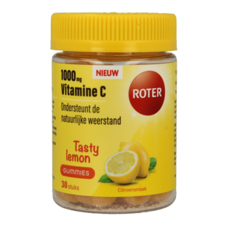 Roter Roter Vitamin C 1000 mg Zitronen-Gummis 30 Tabletten