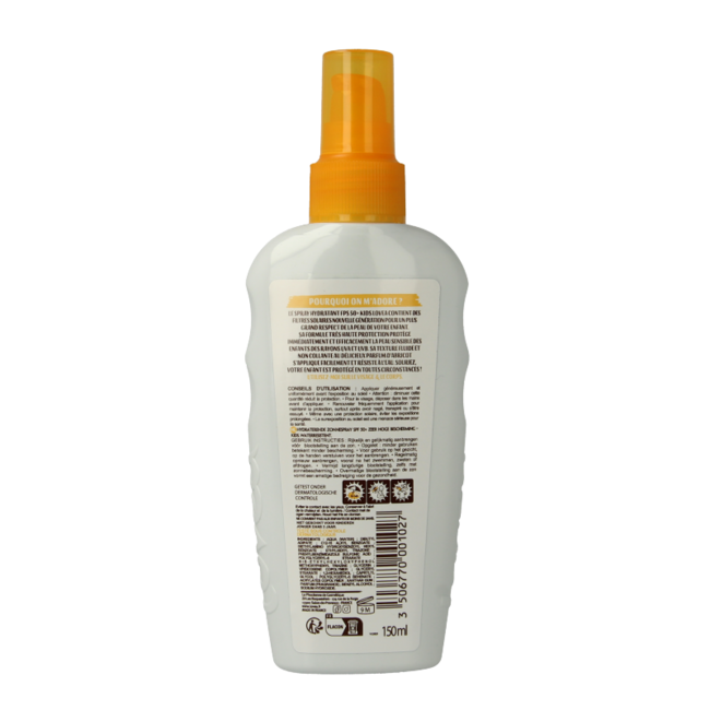 Lovea Nawilżający spray dla dzieci SPF50+ 150 mililitrów