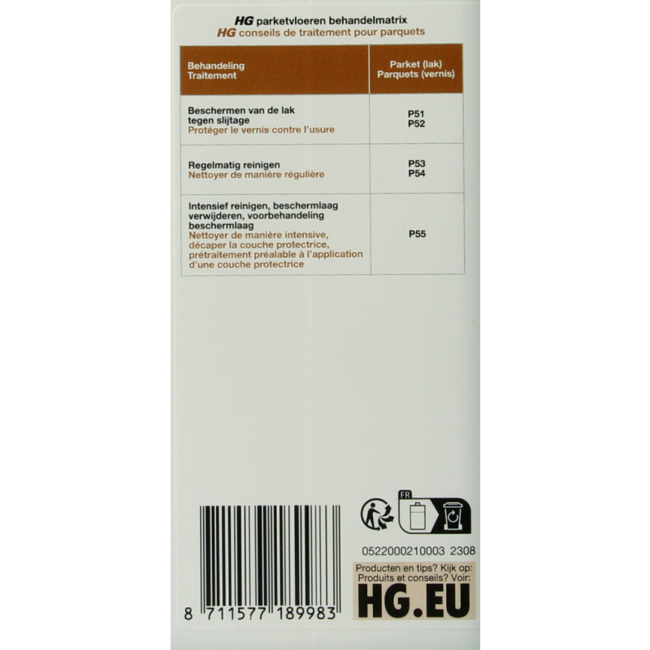 HG Limpiador de parquet 1 Litro