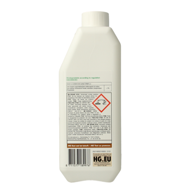 HG Eliminador de velo de cemento para piedra natural 1 Litro