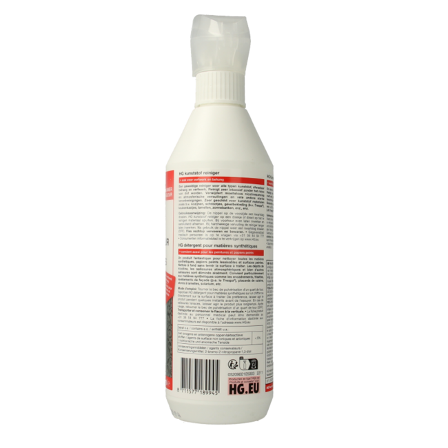 HG Plastic cleaner 500 Millilitres