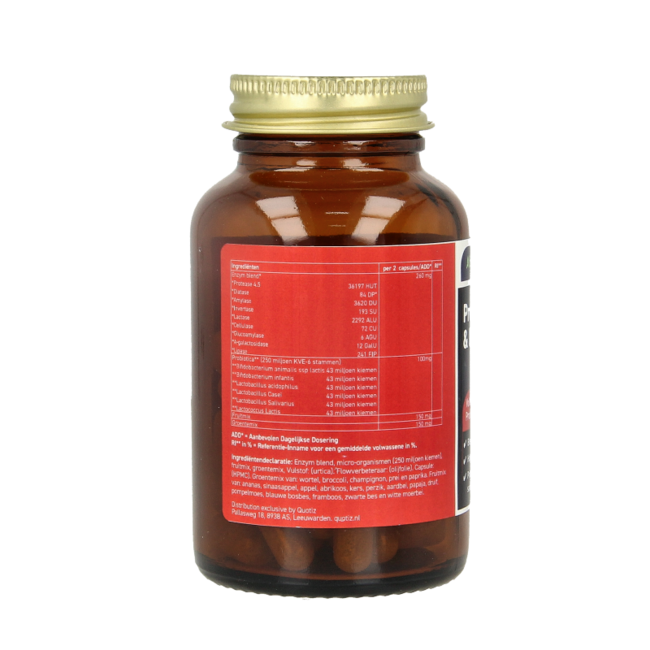 Rein natürliche Probiotika & Enzyme 60 vegetarische Kapseln