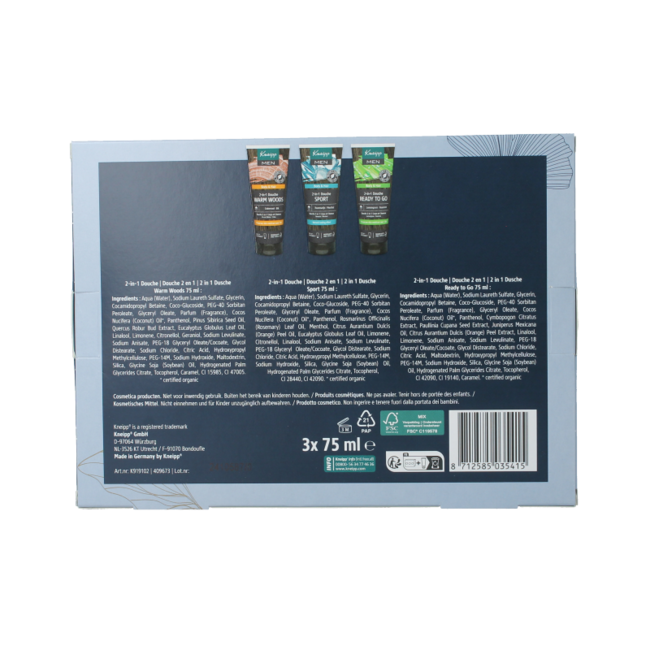 Men gift set shower 1 Set