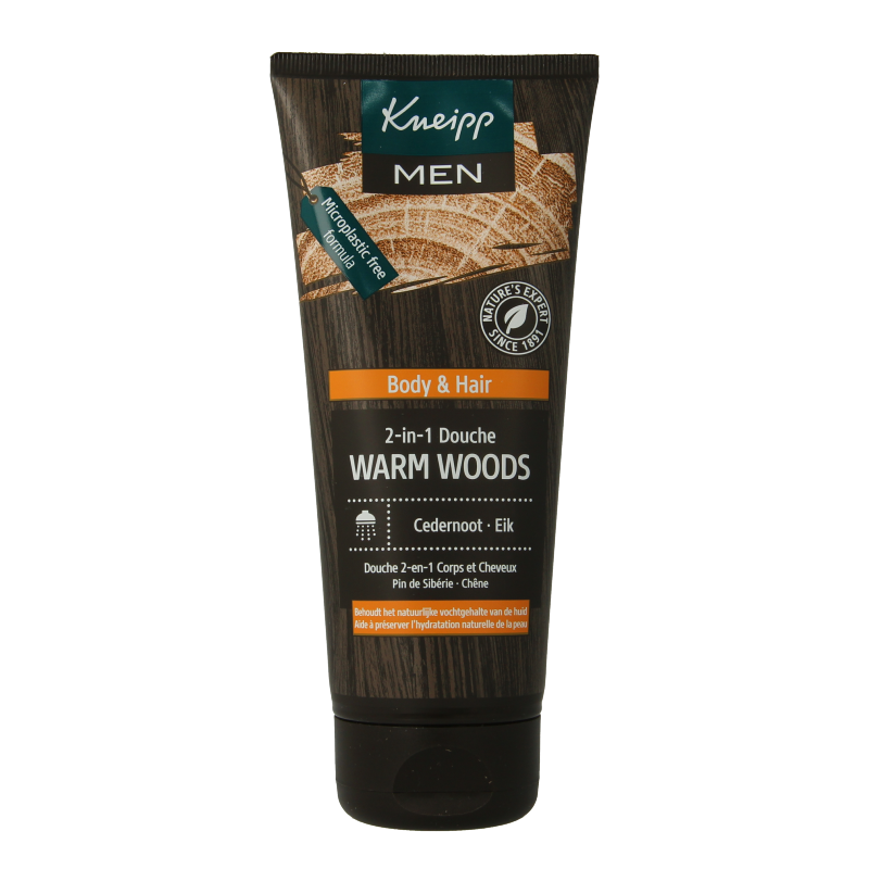 Kneipp Men body & hair 2-in-1 gel de ducha warm woods 200 mililitros