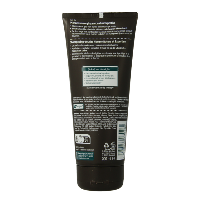 Kneipp Men body & hair 2-in-1 douche warm woods 200 Milliliter