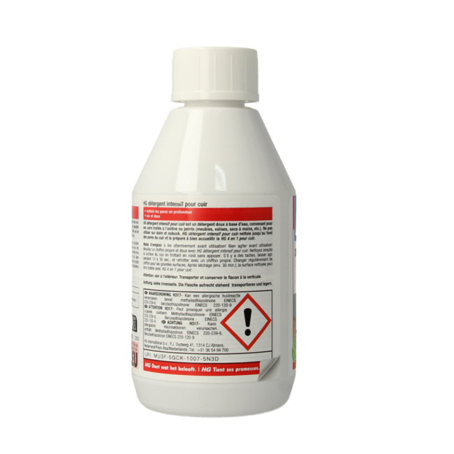 HG deep cleaner for leather 250ml