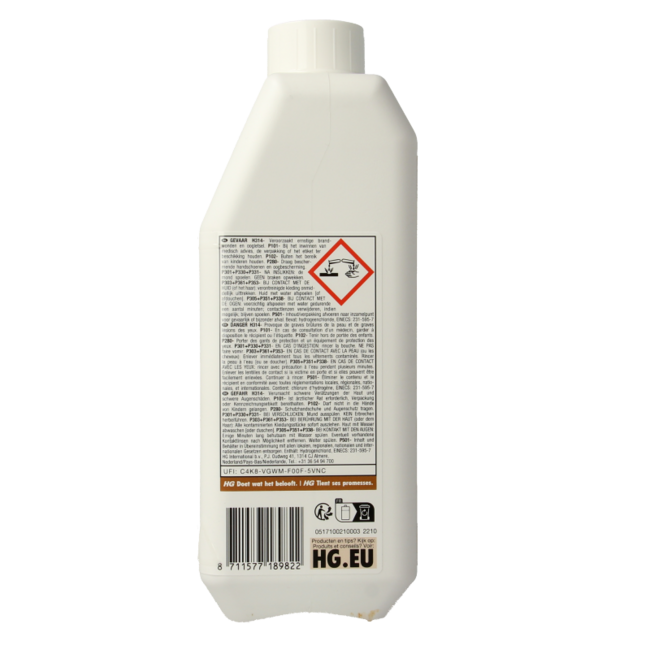 HG Tile cement grout remover 1 Litre