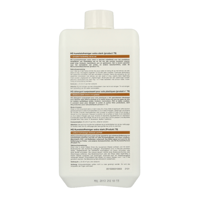 HG Limpiador de plásticos 1 Litro