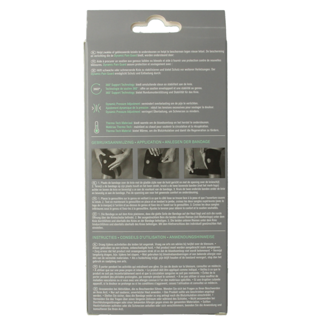 Sports knee support adjustable 1 piece