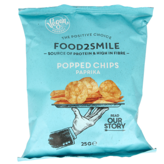 Food2Smile Food2Smile Chips Soffiate al gusto Paprika 25 Grammi