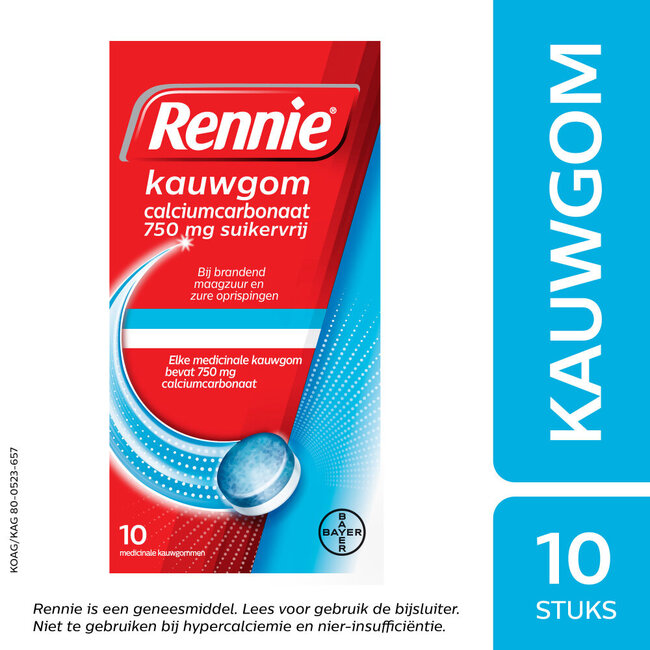 Gomme da Masticare Senza Zucchero, 10 Pezzi