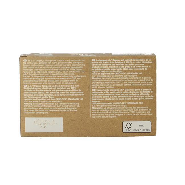 Tampons organic mini 16 Stuks