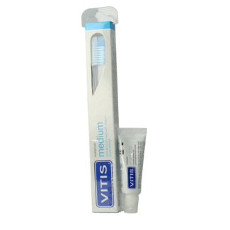 Vitis Vitis Set brosse à dents et dentifrice 1 unité