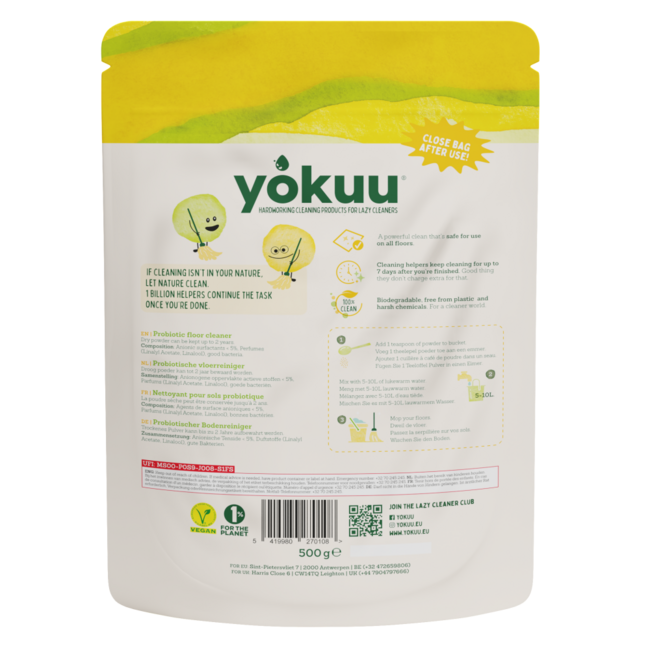 Yokuu Limpiador de Suelos en Polvo 500 g