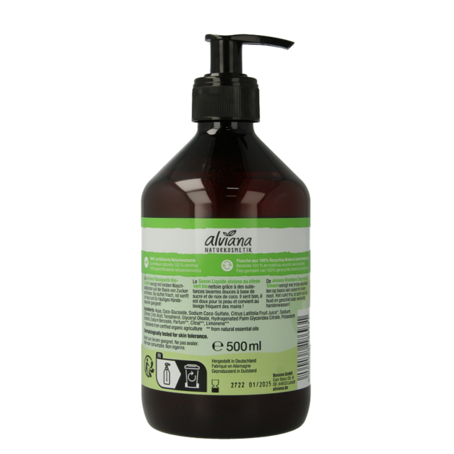 Alviana Savon liquide à la limette 500 ml