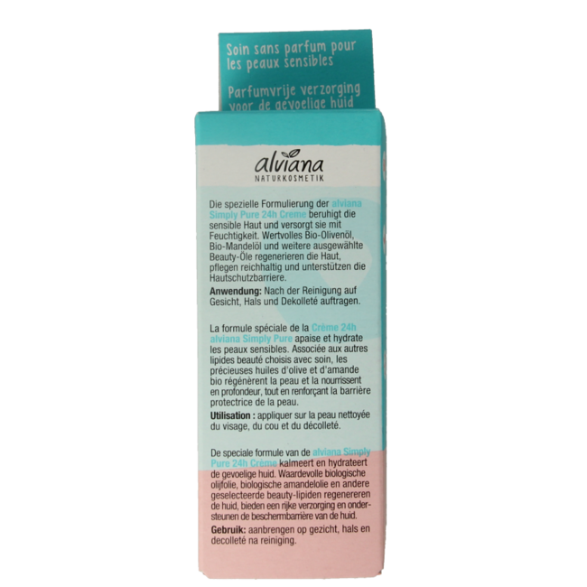 Alviana Crème 24h Simply pure 50 ml
