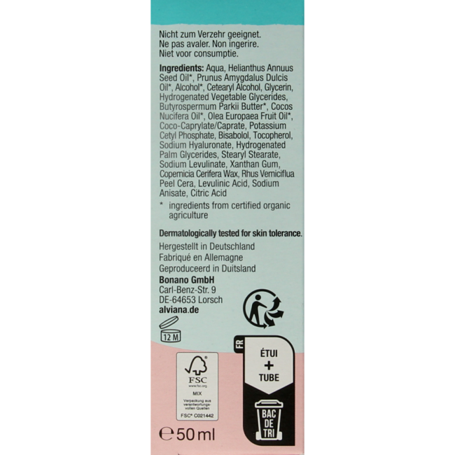 Alviana Simply pure 24h Creme 50 ml