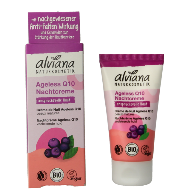 Alviana Night Cream anti-ageing Q10 50 Millilitre